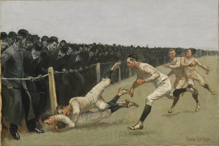 Frederic Remington Touchdown, Yale vs. Princeton, Thanksgiving Day Spain oil painting art